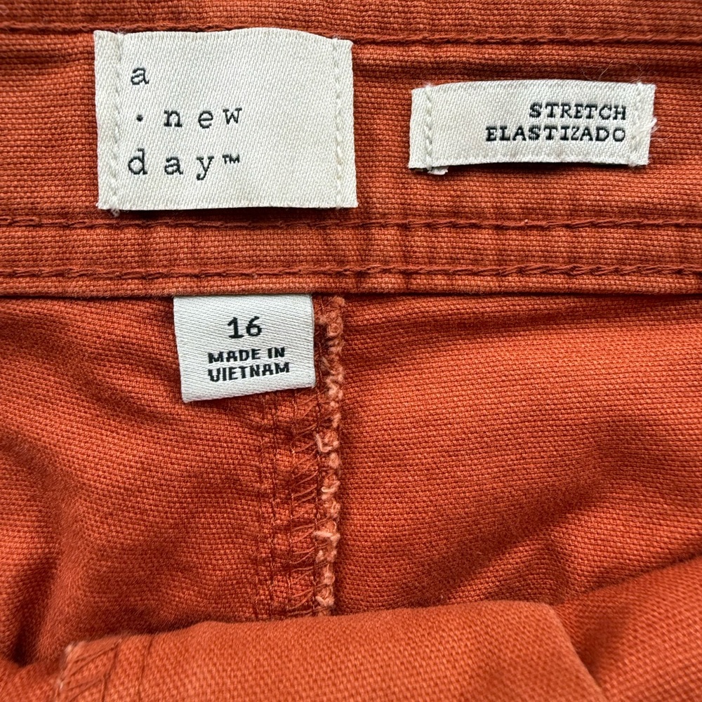 A New Day Elasticized Orange Trousers